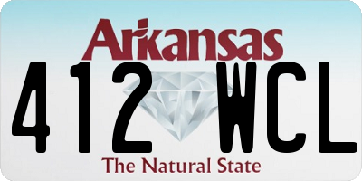 AR license plate 412WCL
