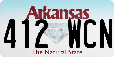 AR license plate 412WCN