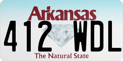 AR license plate 412WDL