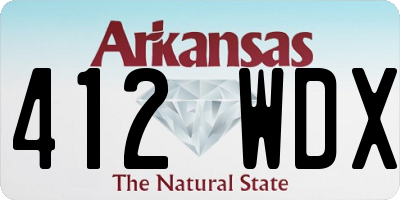 AR license plate 412WDX