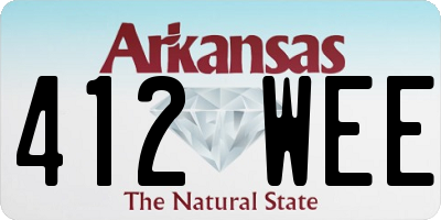 AR license plate 412WEE
