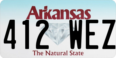 AR license plate 412WEZ