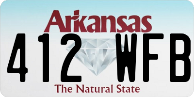 AR license plate 412WFB