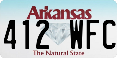 AR license plate 412WFC