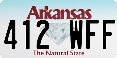 AR license plate 412WFF