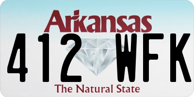 AR license plate 412WFK