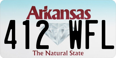 AR license plate 412WFL