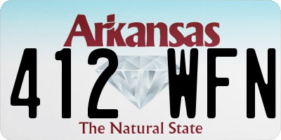 AR license plate 412WFN