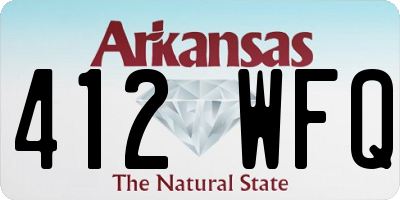 AR license plate 412WFQ