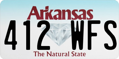 AR license plate 412WFS