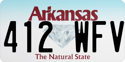 AR license plate 412WFV