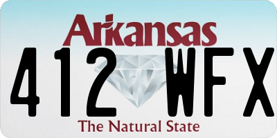 AR license plate 412WFX