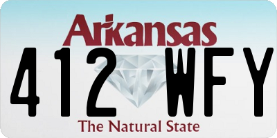 AR license plate 412WFY