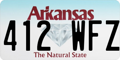 AR license plate 412WFZ