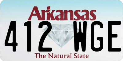 AR license plate 412WGE