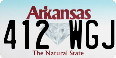 AR license plate 412WGJ