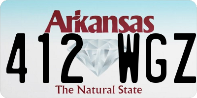 AR license plate 412WGZ