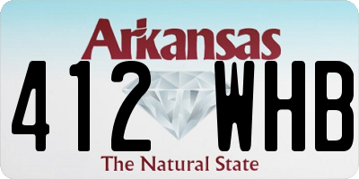 AR license plate 412WHB