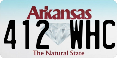 AR license plate 412WHC