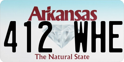 AR license plate 412WHE