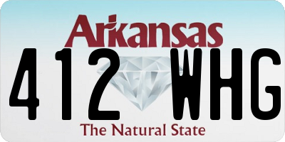 AR license plate 412WHG