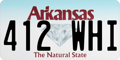 AR license plate 412WHI
