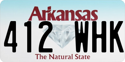 AR license plate 412WHK