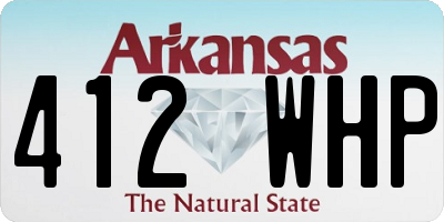 AR license plate 412WHP