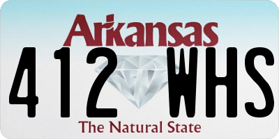 AR license plate 412WHS