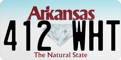 AR license plate 412WHT