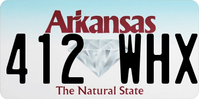 AR license plate 412WHX