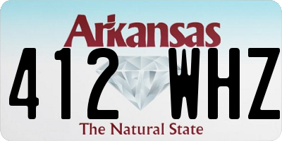 AR license plate 412WHZ