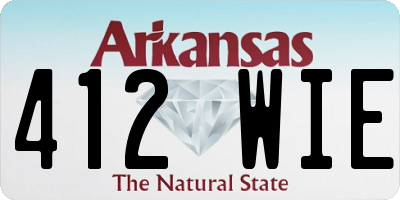 AR license plate 412WIE