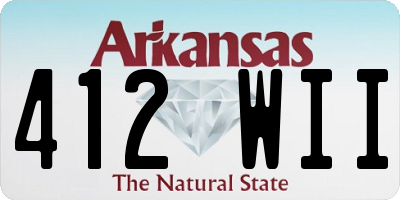 AR license plate 412WII