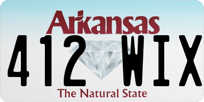 AR license plate 412WIX