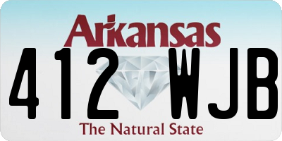 AR license plate 412WJB