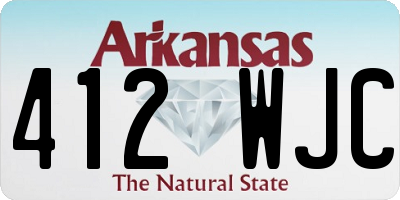 AR license plate 412WJC