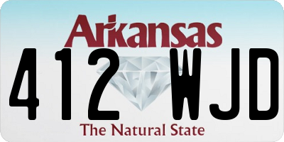 AR license plate 412WJD