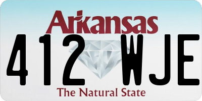 AR license plate 412WJE