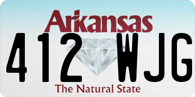 AR license plate 412WJG