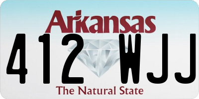 AR license plate 412WJJ