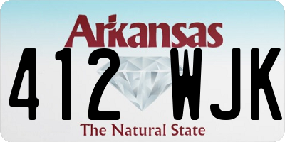AR license plate 412WJK