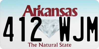 AR license plate 412WJM