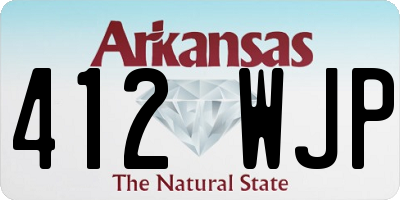 AR license plate 412WJP