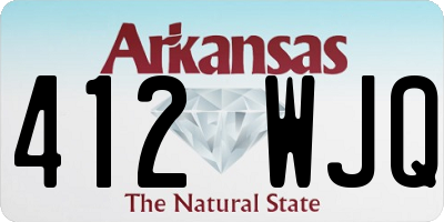 AR license plate 412WJQ