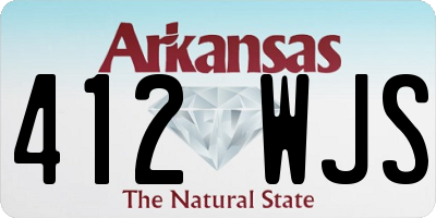 AR license plate 412WJS