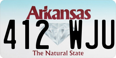 AR license plate 412WJU
