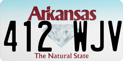 AR license plate 412WJV