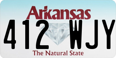 AR license plate 412WJY