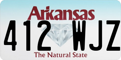 AR license plate 412WJZ
